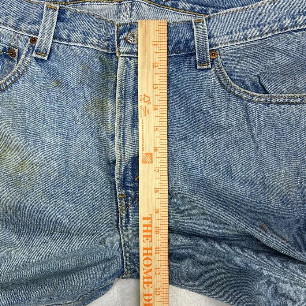 Levi's 505 Regular‎ Fit Jeans Men's Blue Denim Pockets Mid Rise Straight - 36X28